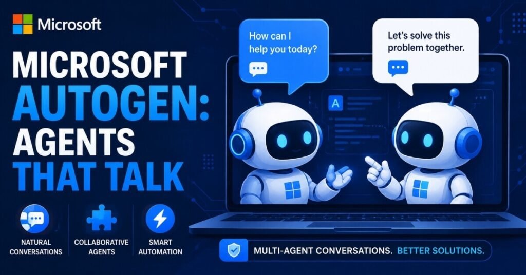 Microsoft AutoGen free AI agent tool conversational agents