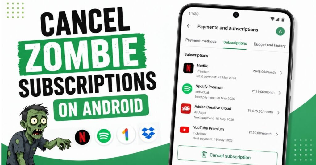 Cancel zombie subscriptions on Android Play Store