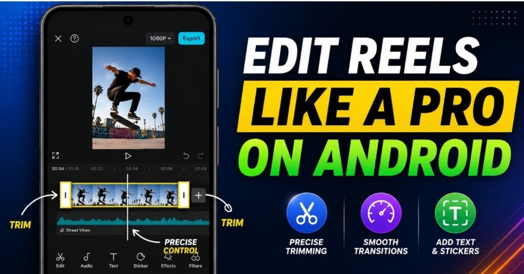 Android Reels editing workflow without First Draft