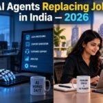 AI agents replacing jobs in India 2026 concept image